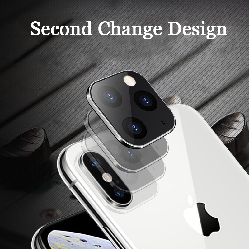 Bakeey-Converted-Change-iPhone-XS-to-iphone-11-Pro-Max-Second-Change-Metal--Tempered-Glass-2-in-1-An-1587795-2